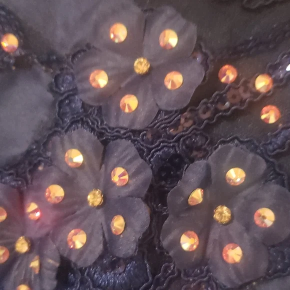 Royal blue flower girl jeweled bling pageant dress - Picture 11 of 12